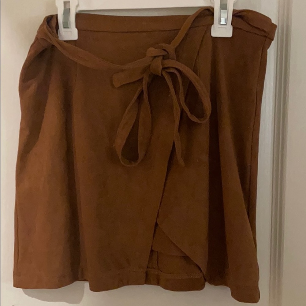 Tan Velvet Skirt